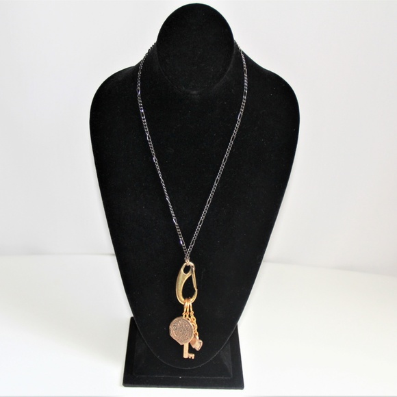 Tat 2 Gunmetal Figaro Chain Necklace - Picture 5 of 8